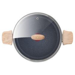 Tefal طنجرة مع مصفاة Natural Force 24 سم غرانيت Tefal طنجرة مع مصفاة Natural Force 24 سم غرانيت